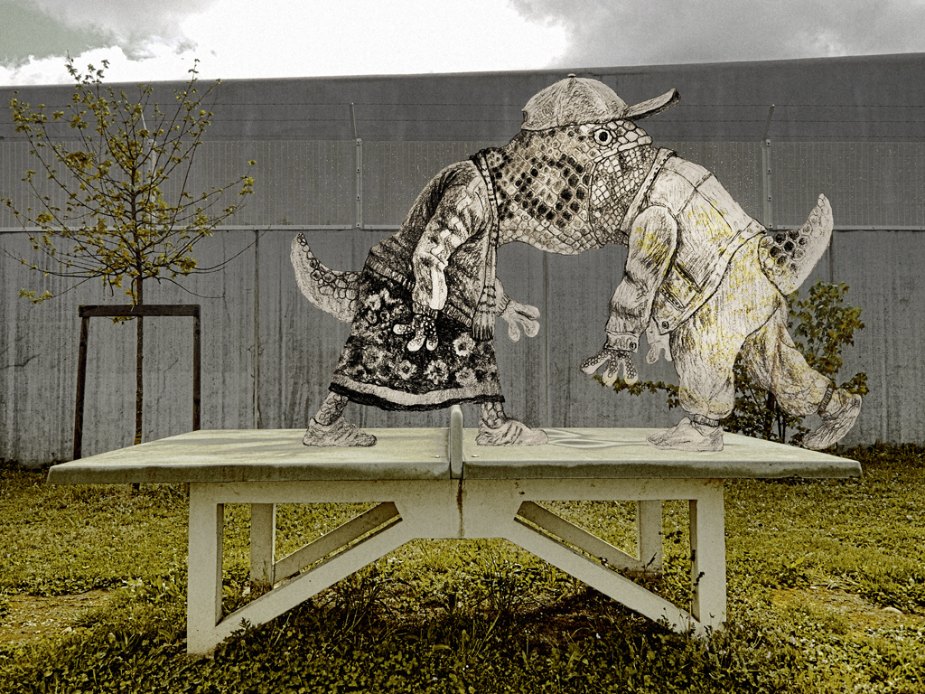 Photo-dessin extraite du livre Les Inconfiants