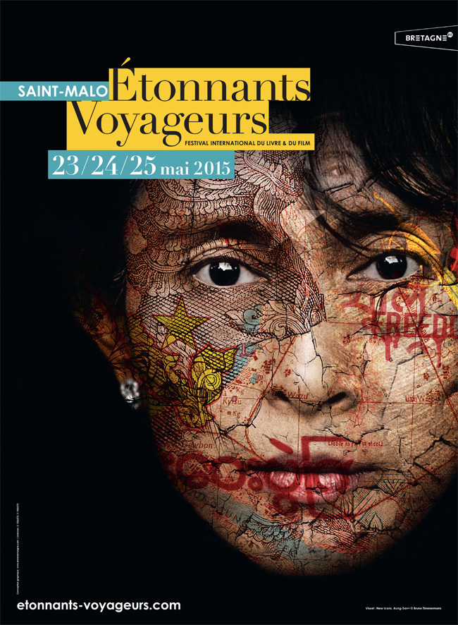 Affiche du festival Étonnants Voyageurs 2015