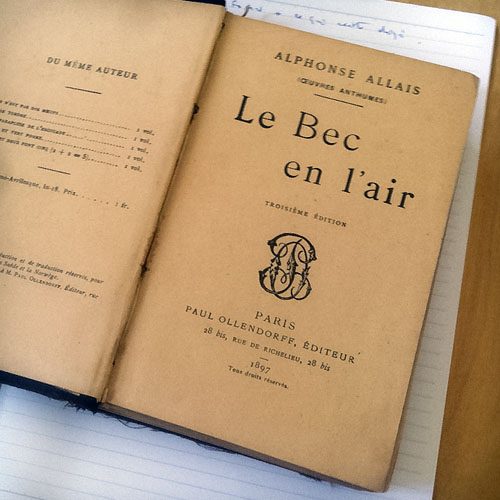 Le Bec en l'air, d'Alphonse Allais